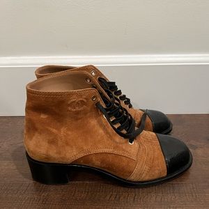Chanel Cognac Boots Size 38
